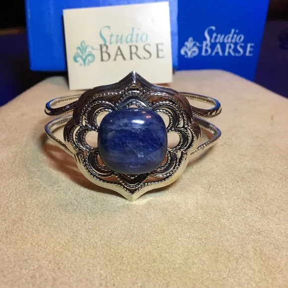 Studio Barse Sterling Silver Kyanite Cuff Bracelet - Picture 5 of 7